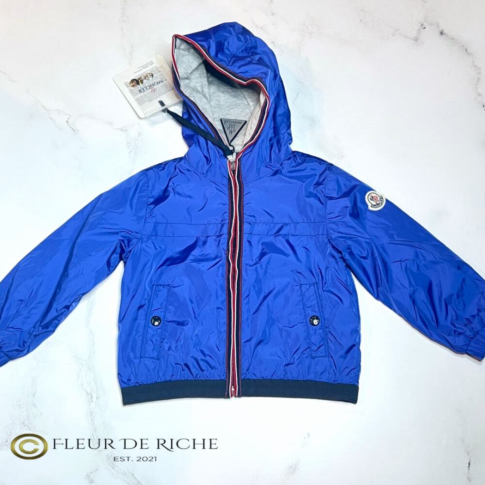 Moncler Toddler Boy's Anton Giubbotto Lightweight Jacket in Blue 12/18